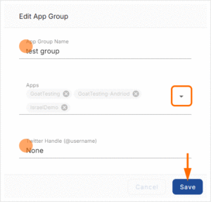 Edit App Group Settings