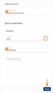 Add a Test Device