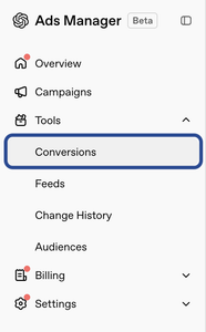 Conversions Tab